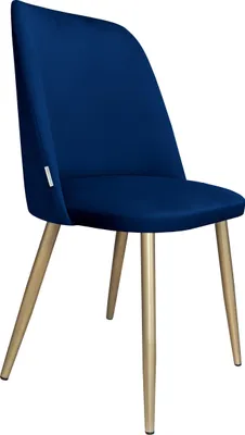 Zdjęcie produktu dla Krzesło do jadalni i salonu GOYA MG16 - Eleganckie krzesło welurowe na złotych nogach