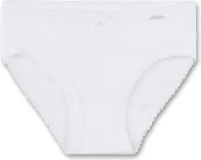 Produktbild von Sanetta Mädchen Jazzpants - Girl Pant, Unterhose, Uni, Organic Baumwolle 128 (6-7 Years) Weiß