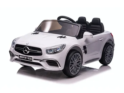 Produktbild von TPFLiving Elektro-Kinderauto Mercedes SL 65 AMG weiß - Sportwagen für Kinder - Kinderauto Mercedes SL 65 AMG - Elektroauto für Kinder - Kinderfahrzeug ab 3 Jahren
