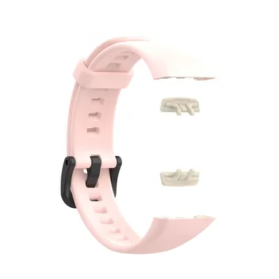 Produktbild von BStrap Silicone Armband für Honor Band 6 / Huawei Band 6, sand pink
