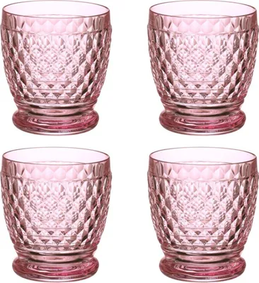 Obrázok produktu pre Villeroy & Boch sada 4 farebných pohárov na vodu a koktaily Boston rose pink