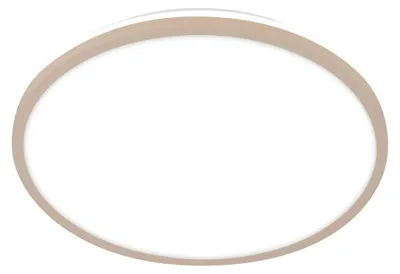 Image de BRILONER - Plafonnier LED à lumière indirecte, lumière blanche neutre, 15W, 1500lm, lustre salon, lustre chambre, luminaire plafonnier, lustre cuisine, 28x4,2cm, beige