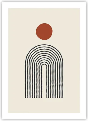 Produktbild von Poster - Poster ohne Rahmen - Abstraktion Grafik Linien - 50x70 cm - Wand Bild - Wanddeko - Wandbilder - Kunstposter - Wandposter - Bilder - Kunstdruck - Wanddekoration - Wandbild - P2XPA50x70-5035