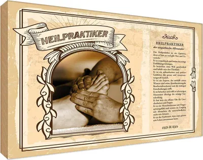 Produktbild von vianmo Holzschild 12x18 cm Heilpraktiker Beruf Arbeit