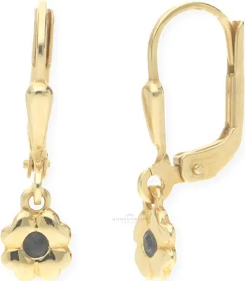 Produktbild von JuwelmaLux Blumen Ohrhänger 333 Gold mit Saphir JL14-06-0010