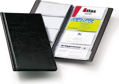 Produktbild von DURABLE Visitenkartenalbum VISIFIX® 96 Lederoptik, 238001 schwarz