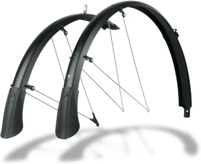 Productafbeelding van Spatbordenset 28 inch - 53 mm - Mat zwart - Maat M