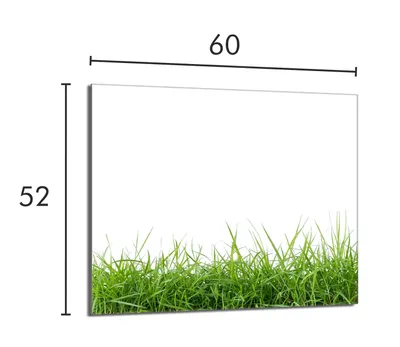 Produktbild von Glasschutzplatte für Herd 60x52 Weiß