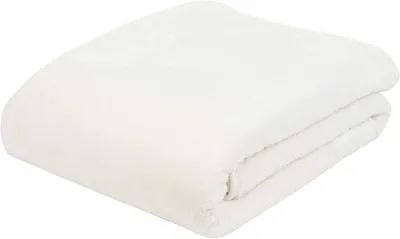 Produktbild von Premium Cashmere Kuscheldecke Tagesdecke Wohndecke 130 x 170 cm - wollweiß
