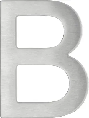 Image de Lettre B inox H.76mm adhésif - THIRARD