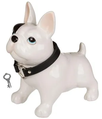 Productafbeelding van Keramische Honden Spaarpot met Sleutel