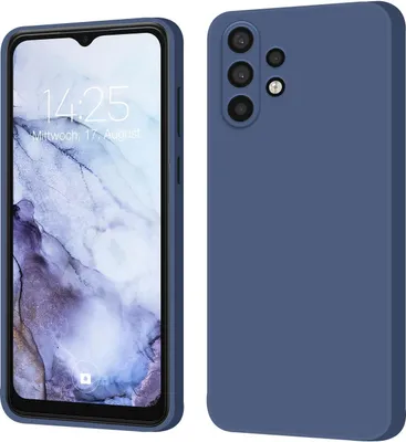 Produktbild von Hülle für Samsung Galaxy A32 5G Case Cover Bumper Silikon Softgrip Schutzhülle Farbe: Lavendelblau