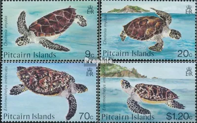 Produktbild von Briefmarken Pitcairn 1986 Mi 274-277 (kompl.Ausg.) postfrisch Schildkröten
