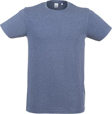 Produktbild von SF Men SF121 | Herren Feel Good Stretch T / Moderner, langer Schnitt - Farbe: Heather Navy - Größe: S