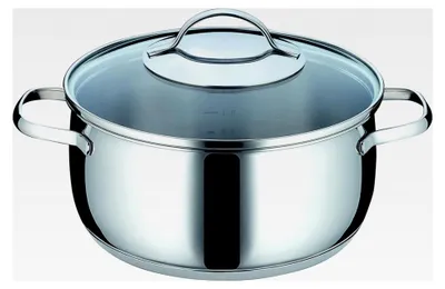 Produktbild von Bratentopf, Durchmesser 20 cm, Inhalt 2,8 Liter, mit Deckel, TORRANO, Edelstahl