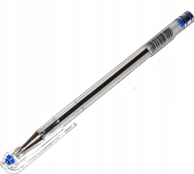 Produktbild von Blauer Kugelschreiber mit Titankappe