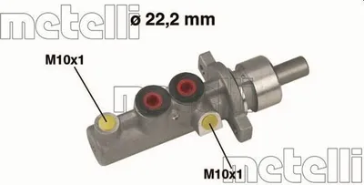 Produktbild von METELLI 05-0348 Bremszylinder Hauptbremszylinder