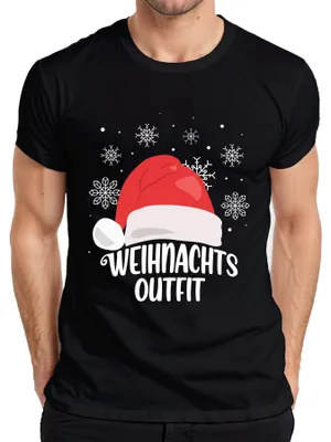 Immagine prodotto di Cappello di Babbo Natale - Regalo di Natale Maglietta da uomo, nero, M