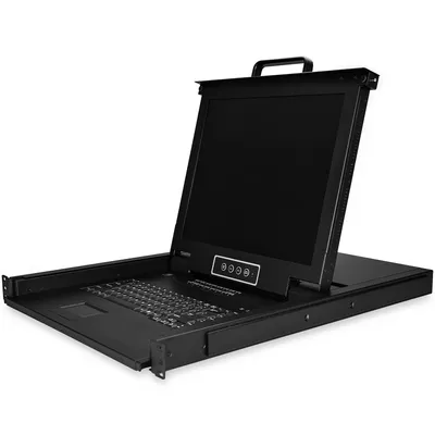 Immagine prodotto di StarTech.com RKCONS1716K console a rack 43,2 cm (17") 1280 x 1024 Pixel Acciaio Nero 1U