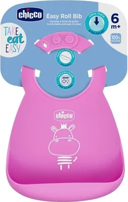 Obrázek produktu pro Elastický bryndák s kapsičkou, růžový – Chicco