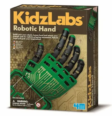 Produktbild von 4M Kidzlabs Roboter Hand Bausatz Technik Spielzeug schwarz
