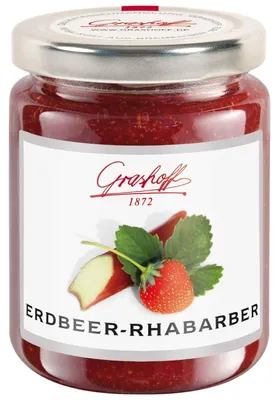 Produktbild von Grashoff Erdbeer-Rhabarber 250g