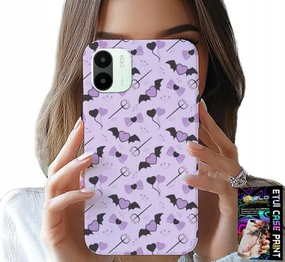 Image de Etui pour Xiaomi Redmi A2 - Fashionable Patterns Pitchfork Hearts Cardboard Cocardie
