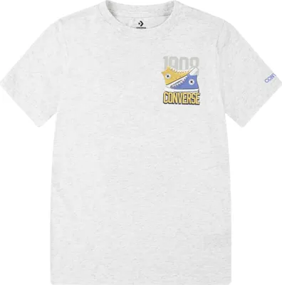 Produktbild von Converse Kids Retro Front Back Sneaker Kurzarm-t-shirt Grau 12-13 Years Grau 12-13 Years