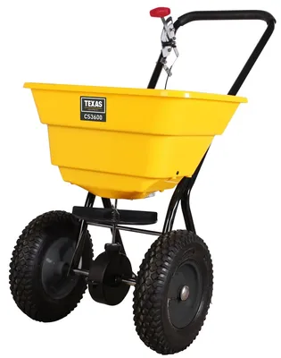 Produktbild von Texas Streuwagen Salz Rasen Dünger Handstreuwagen Zentrifugalstreuer CS3600 36l