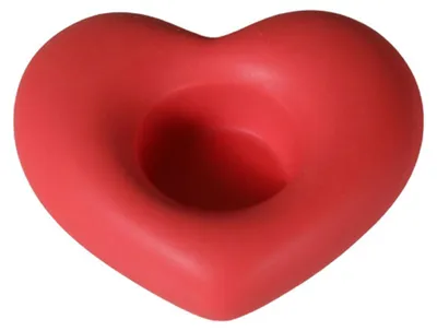 Produktbild von Herzförmiger Kerzenständer aus Keramik, kleiner herzförmiger Kerzenhalter für Hochzeiten, Feiern, Jubiläen, Valentinstag, Tischdekoration