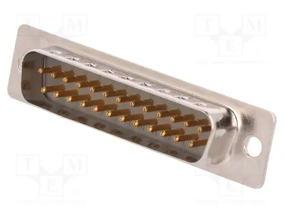 Obrázok produktu pre 1x konektor D-Sub, typ: 25-pinový, na pripojenie pájaním, kód: 09672255604, samica