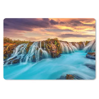 Produktbild von MuchoWow® Mauspad Mousepad Wasserfall - Landschaft - Wolken - Natur 27x18 cm - Mousepads - Maus Mat - Pad - Mausunterlage - Büroartikel - Desk Matten