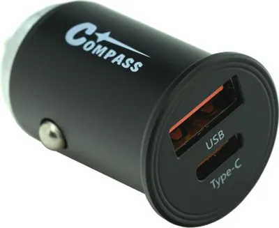 Obrázek produktu pro Zástrčka 12/24V nízkoprofilová QC3/PD3 USB-A/USB-C 30W