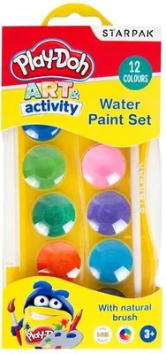 Produktbild von Aquarellfarben 12 Farben mit Pinsel Play-Doh