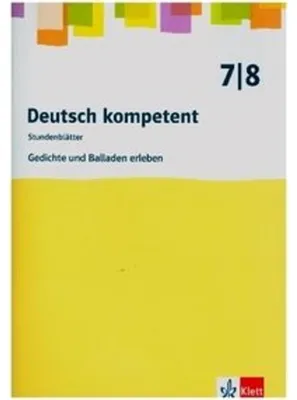 Obrázek produktu pro Gedichte und Balladen erleben. Kopiervorlagen mit Downloadpaket Klasse 7/8