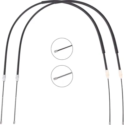 Produktbild von RIDEX Handbremsseil Seilzug Feststellbremse für RENAULT TWINGO I (C06) Hinten 124C1165