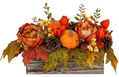 Produktbild von Künstliches Herbstblumenarrangement
