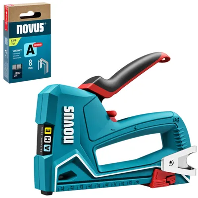 Produktbild von Novus Handtacker J-50 | Klammern A/H 614 mm | Nägel E 16 mm