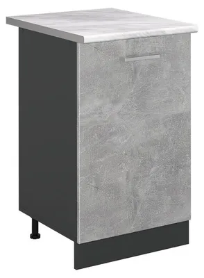 Imagen del producto de Mueble bajo de cocina Vicco R-Line Hormigón/Antracita 50 cm encimera Mármol, Model 70202