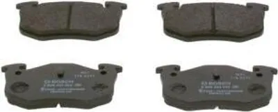Produktbild von BOSCH Bremsbeläge Satz Hinten für RENAULT CLIO II (BB0/1/2, CB0/1/2) 0 986 424 992