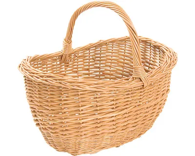 Immagine prodotto di Cestino da giardino Nohel in vimini arrotondato naturale 43x33x26cm