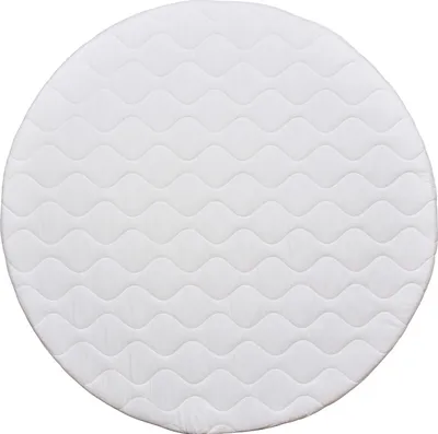 Produktbild von Baby Delux Laufgittermatratze Laufgittereinlage rund Matratze für Laufgitter 120 cm Weiß