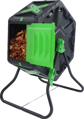 Obrázek produktu pro Kompostovací buben, objem 70 l, šestiúhelníkový tvar, hmotnost 5,5 kg, materiál PP a železo, uživatelsky přívětivý design