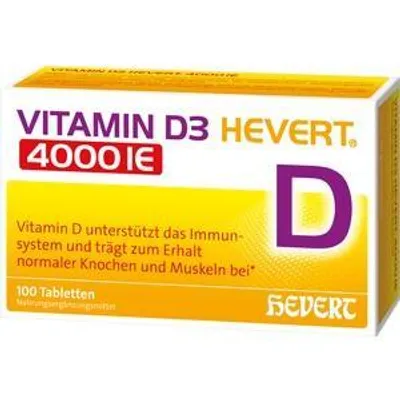 Produktbild von VITAMIN D3 HEVERT 4000 I.E. Tabletten, 100 St.