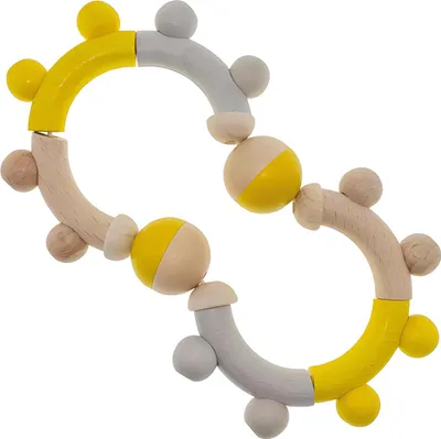 Image de Hochet naturel Hess - Jaune