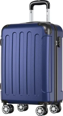 Produktbild von TRVLMORE Handgepäck Koffer - 38L - Zahlenschloss - Leichtgewicht - Trolley - 54x36x20cm - Passt in 55x40x20 cm - Dunkelblau