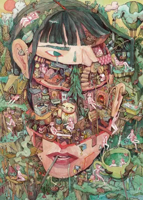 Produktbild von Heye Puzzle Home of Thoughts, 1000 Teile, 1000 Stück(e), Kunst