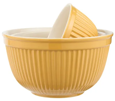 Produktbild von IB Laursen MYNTE Schalensatz Gelb 3er Set Keramik Schüsseln MUSTARD Geschirr