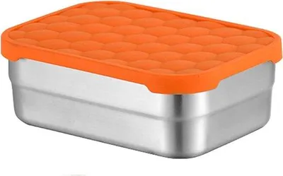 Productafbeelding van Snack Containers - Voedseldozen - Lunch Meenemen - Lekvrij - 230ml - Zilver