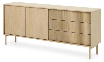 Produktbild von Selsey Tavo - Sideboard 3-türig, 3 Schubladen, Cremona Eiche, 187 cm
